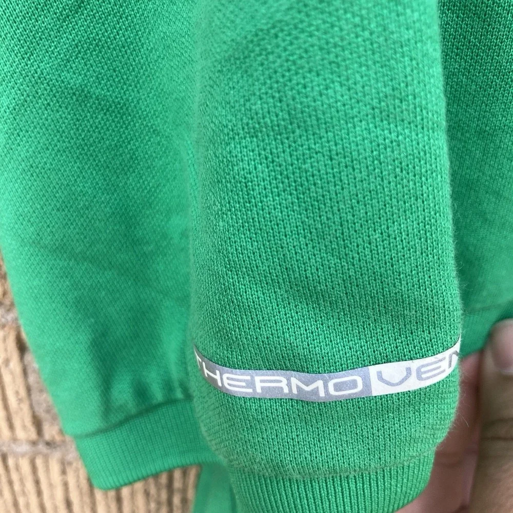 Polo Sport Ralph Lauren Men's XL Golf Polo Green Orange Thermo Vent Performance